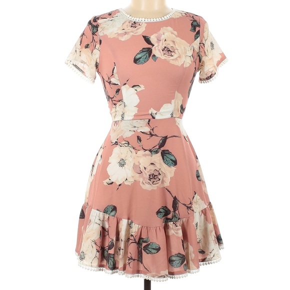 Pink Floral Dress (Revolve) | Size Small - Picture 2 of 5